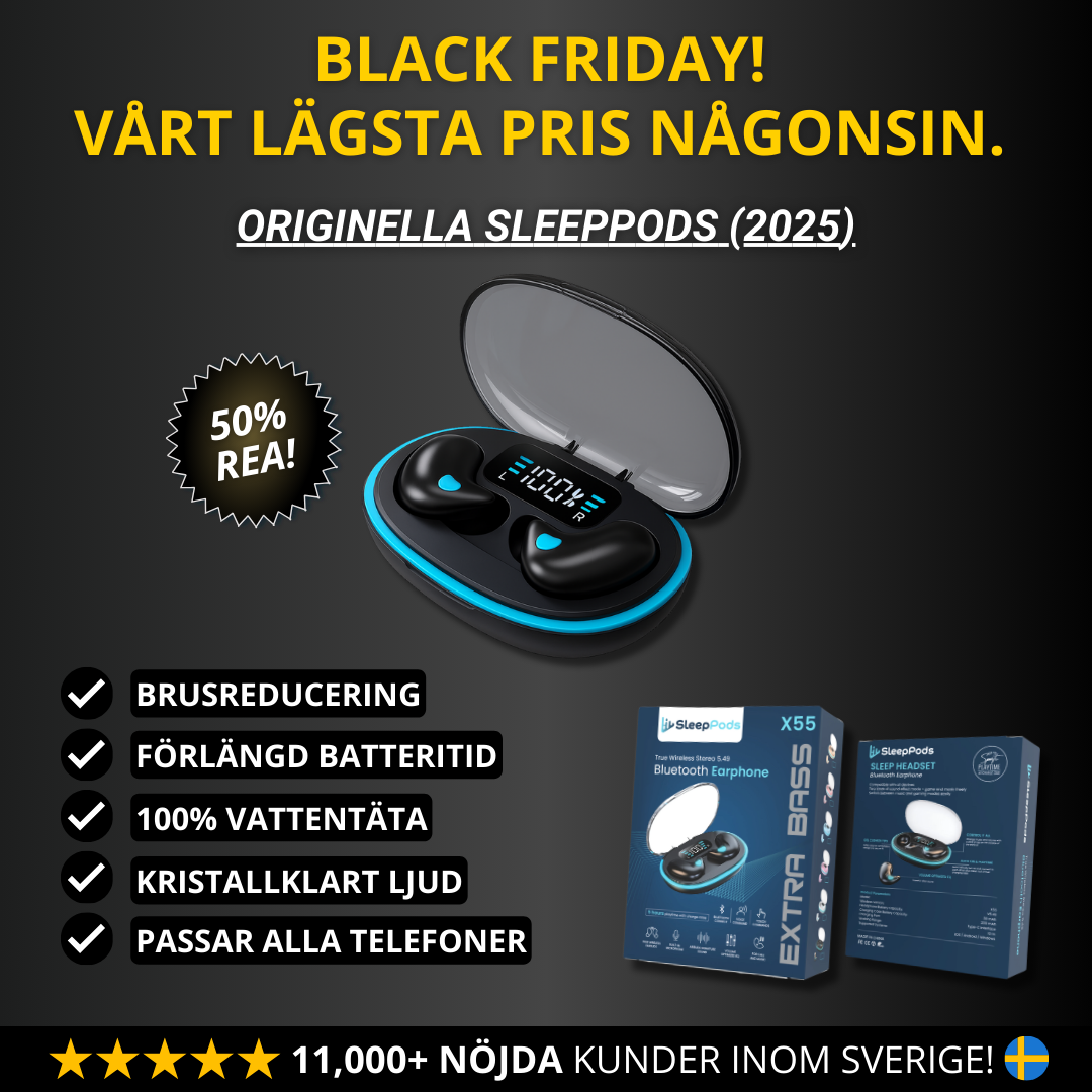 Originella Vattentäta SleepPods™ För lugnare nätter