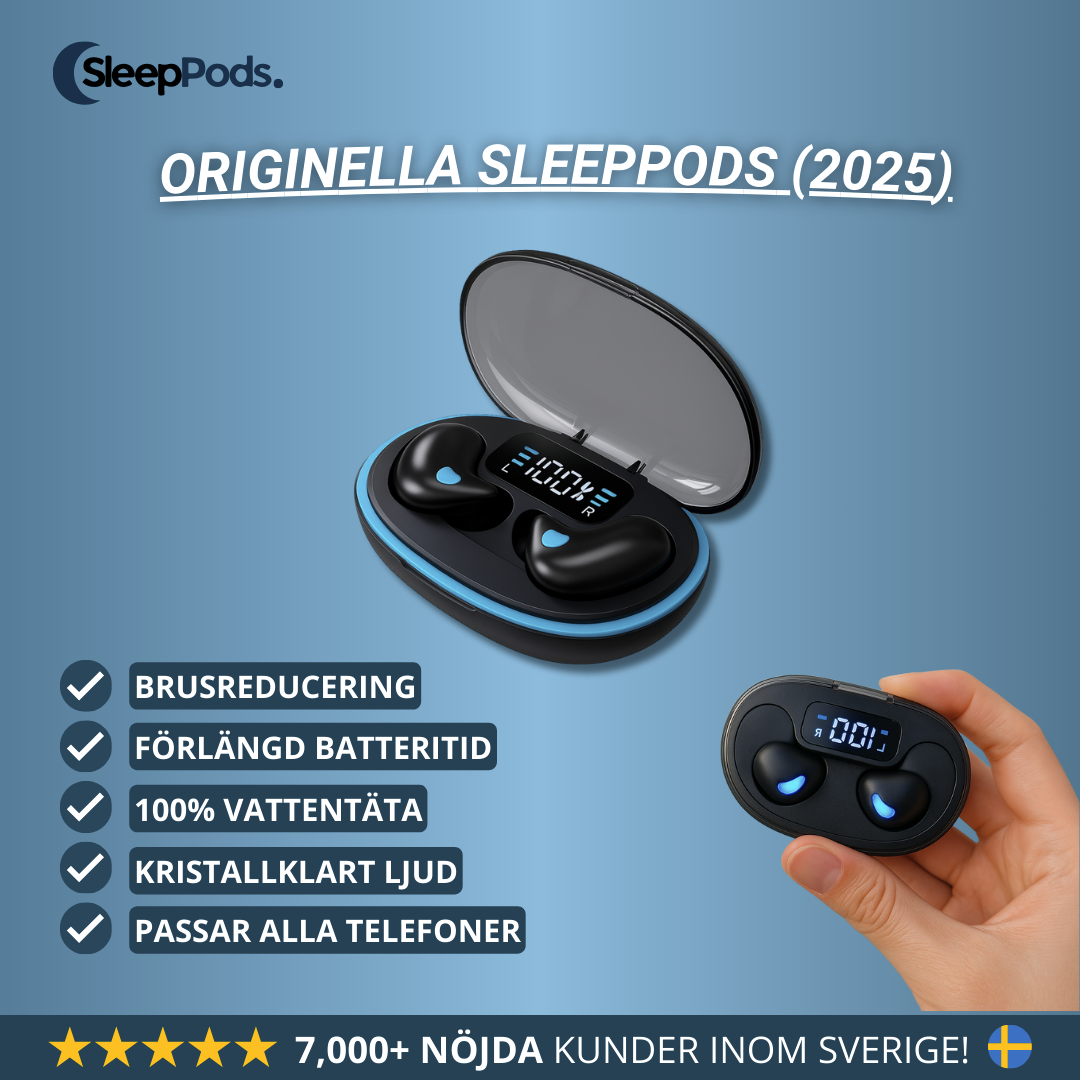 Originella Vattentäta SleepPods™ För lugnare nätter
